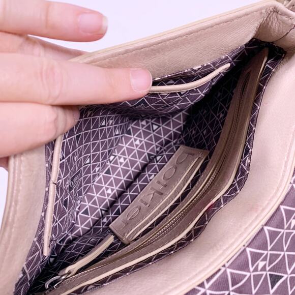 Botkier Trigger Saddle Crossbody Leather Bag Blush Pink Beige Stud 37730470 - Picture 10 of 11